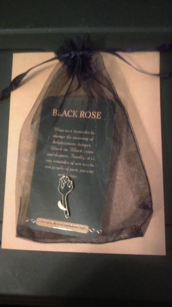 BLACK ROSE PENDANT